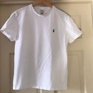 Youth MED white Ralph Lauren crew neck t-shirt